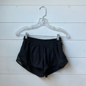 Lululemon black running shorts